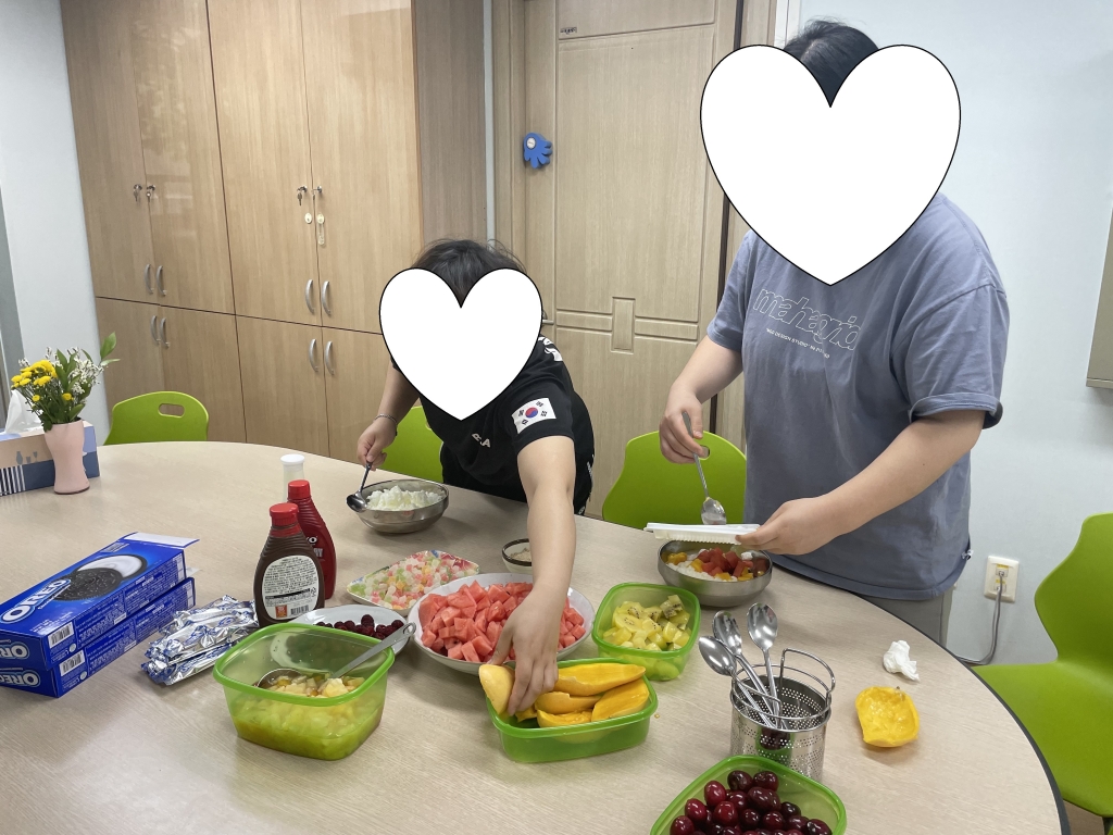[대전여자단기청소년쉼터] 과일팥빙수 만들기